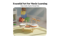 children's Multi-Instrument Music Bundle Orff Inspired Percussion Toy Educational Rhythm Band Kit for Beginners, Parents, Daycare, Home Play, Playroom