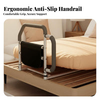 Bedside Handrail Universal Fit Stand up Assistance Bar Tool Assembly Bed Assist Handle for Women, Recovery, Nursing Home, Hospital