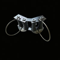 Curved Wire Frame Bridge-Style Line Guide Screw Mounted Two Roller Line Guide Compact