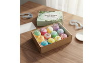 12 Pieces 60 G 12 Piece Bath Fizz Set Retail Box Bath Fizz Mineral Ball