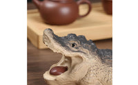 Tea Pet Adorable Design Plump Ornament Lifelike Details Plump Playful Critter Statue for Office Desk, Bookshelf