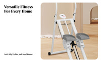 Non-Slip Pedals Vertical Climber Machine Stable Triangular Frame Stair Stepper Exercise Machine Low-Effect Cardio Vertical Climber Space-Saving for Adults, Beginners, Seniors, Indoor, Strength Training, Apartment, Living Room