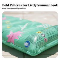 Long-Lasting PVC Material Inflatable Pool Mattress Buoyant Water Floating Mat Waterproof Adult Pool Raft Portable for Adults, Beach, Lake, Vacation