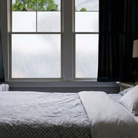 Window Film Privacy and Blackout Window Film for Home Office, Brushed Finish Window Tint for Bathroom, Reusable Glass Film with Customization