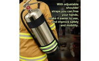 Adjustable Fire Suppression Device Strap with Reflective Strips Backpack-Style Fire Suppression Device Carrying Strap Heavy-Duty Harness High-Strength for Firefighters