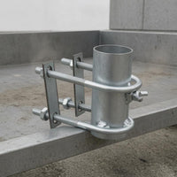 Thickened Metal Umbrella Pole Clamp Screw-Tightened Umbrella Mounting Clamp Sturdy Vehicle Accessory Smooth Finish