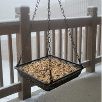 Hanging Bird Feeder and Sturdy Metal Mesh Bird Feeder Weather Resistant Garden Accessory for Gardeners
