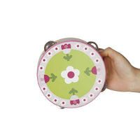 Orff Instrument Hand Tambourine 15cm Kindergarten Bell Rattle Teaching Aid Children's Educational Enlightenment Toy Hand Drum