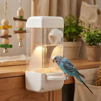 Automatic Bird Feeder with Attachment, Hanging Bird Feeder Dispenser, No-Mess Pet Bird Supplies and Cage Accessories, 1pc Bowl