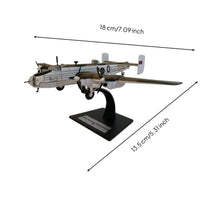 1:144 Scale Aviation Bomber Model Adult Collectible Cast Metal Plane Model with Display Stand Highly Detailed for Collectors, Shelf, Desk, Office Desk