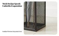 Entryway Umbrella Rack Large Capacity Stand-Alone Standing Umbrella Rack Hollow Design Storage Bin Stable Framework Hiking Pole