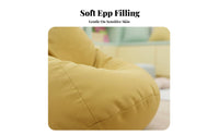 Fruit Design Pineapple-Shaped Seat Skin-Friendly Convertible Bean Bag Bed Odorless Filling children's Furniture Breathable for Children, Toddlers, Parents, Reading Corner, Bedroom, Playroom, Living Room