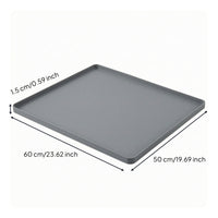 Silicone Appliance Mat Waterproof Silicone Drips Tray Guarding Mat with Raised Edge for Countertop