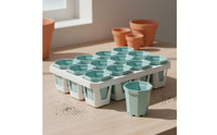 Drainage Holes Succulent Pot Tray Reusable Multi-Cell Planter Holder Long-Lasting Nursery Plant Pots Stackable for Beginners