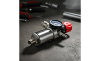 Moisture Separation Air Compressor Oil Water Separator Easy to Adjust Air Compressor Water Separator Sturdy Material Pressure Regulator Filter for DIY Users, Mechanics, Workshop, Garage