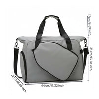 Large Capacity Pickleball Bag Multi-Pocket Organization Sports Tote with Racket Holder Lightweight for Athletes, Gym