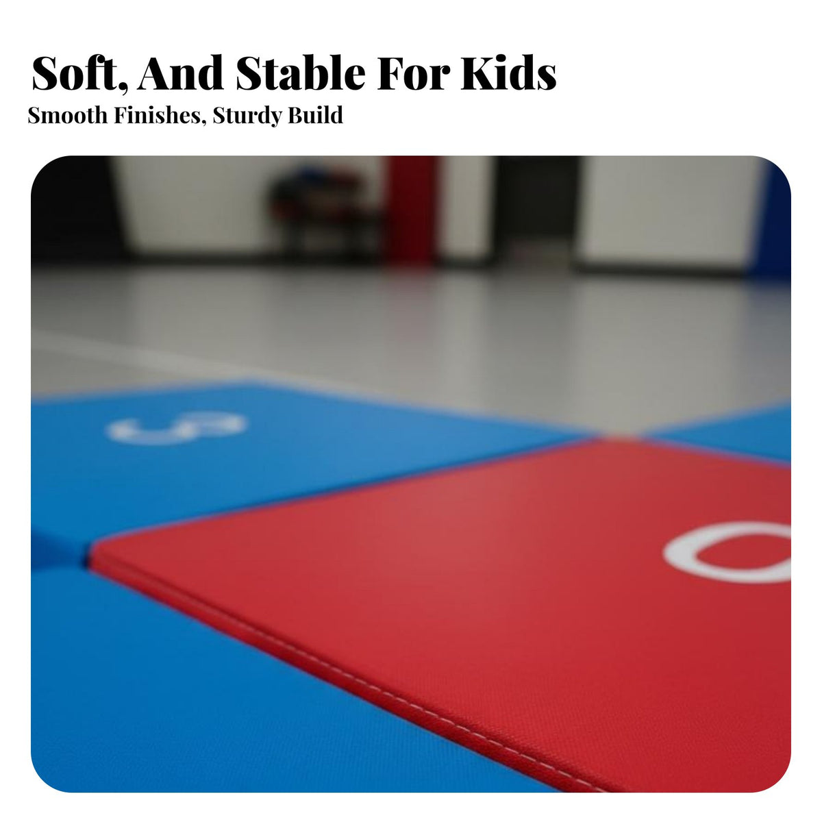 Non-Slip Design Stepping Stones and Beams Set Stackable & Space Saving Soft Balance Beam Long-Lasting Indoor Sensory Path Brightly Colored for Toddlers, Preschoolers, Daycare, Preschool, Playroom
