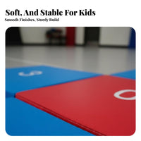 Non-Slip Design Stepping Stones and Beams Set Stackable & Space Saving Soft Balance Beam Long-Lasting Indoor Sensory Path Brightly Colored for Toddlers, Preschoolers, Daycare, Preschool, Playroom