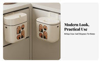 Hanging Trash Can No Bending Over Wall Mounted Waste Basket Cabinet Door Garbage Bin Space Saving Cabinet Door Garbage Can