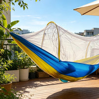 Quick Open Camping Swing Bed with Bug Net Anti-Rollover Foldable Camping Swing Bed Long-Lasting Outdoor Gear Breathable for Backyard