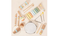 Natural Wood Wooden Musical Instrument Set Multicolor Percussion Instrument Set Sensory Interactive for Toddlers, Playroom