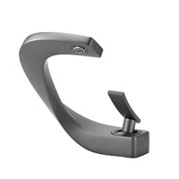 Vanity Faucet with Integrated Aerator Sculptural Single-Hole Lavatory Faucet Sleek Tap for Washbasin