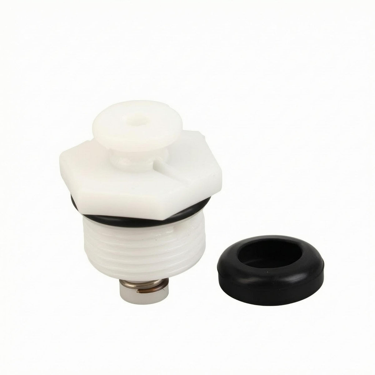 Compact Coil-Energized-Loaded Pump Valve Hexagonal Collar Threaded Valve Plug Plastic Hardware Part