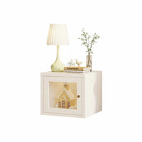 Glass Door Stackable Storage Cube Modular Design Stackable Display Cube Dust-Proof Bookshelf Space-Saving for Office Workers, Homeowners, Decor Enthusiasts, Living Room, Bedroom, Hallway