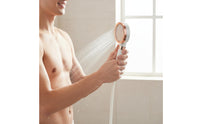 High Pressure Shower Nozzle Watertight High Pressure Rain Shower Nozzle Removal Washroom Fixture for People with Sensitive Skin