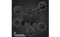 2 Pieces Sun Visor Repair Clips Aluminum Sun Visor Bracket Repair Kit Hardware Metal Black for Car Owners, Interior Maintenance
