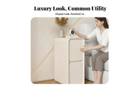 Space-Saving Design Narrow Nightstand with Drawer Light Luxury artistic Bedside Table Modern Minimalist & look Bedroom Furniture Sturdy Construction for Apartment Dwellers, Students, home proprietors, Small areas, Dorm Room, Hallway