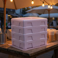 5 Pieces Translucent Cover Expanded Polypropylene Insulated Box Molded Structure Rectangular Insulated Box Recessed Side Panels Thermal Chill Carton Smooth Finish