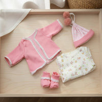4 Pieces Reborn Doll Clothes Set Soft Material Toy Accessory Cute Design