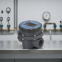 Digital Rotary Displacement Meter Threaded Throughput Meter with Digital Display High Accuracy Liquid Measuring Instrument for Workshop