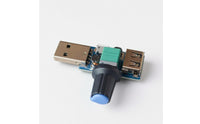 USB Fan Speed Controller Compact Design Rotary Knob Fan Regulator USB Rotary Controller Printed Dimensions