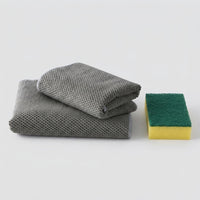Corn Kernel Microfibre Cloth, Gray Fine Cleaning Cloths for Kitchen, High Absorbency Reusable Towel