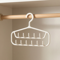 Multi-layer Hanger for Wardrobe Organization - Ties, Belts, Scarves, and Undergarments