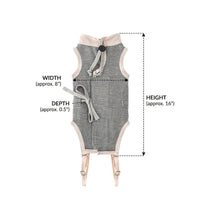 Recovery Suit for Cats with Tie Closure, Sleeveless Breathable Post-Surgery Wear, Anti-Licking Cat Suit for After Surgery
