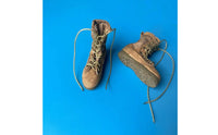 1:6 Soldier Boots Stitched Construction Soldier Figure Boots Tall Shafts