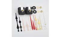 Silent Clock Movement Kit Multiple Hand Sets Included Long Shaft Clock Motor Non-Ticking for Crafters