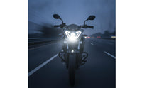 LED Motorcycle Headlight Black Light Finned for Night Riding