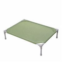 Sturdy Steel Frame Elevated Dog Bed Non-Slip Feet Raised Dog Cot Moisture-Proof Elevated Pet Bed Rust-Resistant for Cats, Travel