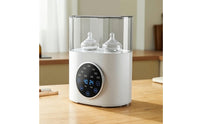 Multifunctional Baby Bottle Warmer with Digital Display Fast Heating Electric Bottle Warmer Countertop Appliance Automatic Shut-off for Parents, Nursery, Kitchen