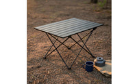 Foldable Roll Top Camping Table Non-Slip Feet Roll up Camp Table