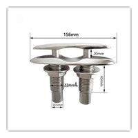 Boat Dock Cleat for Rope Fitting Polished Stanchion Base Marine Hardware for Yacht