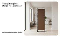 Serene design & aesthetic Single-Panel Floor Screen Provides Privacy Freestanding Single Panel Portable Room Divider Vintage look for homeowners, Apartment Dwellers, Interior Designers, Entryway, Bedroom, Restaurant, Hospital