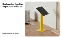 Multi-Functional Swivel Head Pole Sander High-Elastic Sponge Base Extension Pole Sander Ergonomic & Lightweight for Homeowners, Woodworking