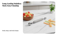 Fruit Carving Stainless Steel Double Head Fruit Tool Water Fruit Ladle Ing Utensil Multi-Functional Fruit Baller Spoon