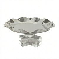 Decorative Tray with Base Sculptural Centerpiece Tray Simple Tabletop Ornament for Living Room