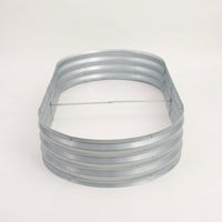 Galvanized Raised Garden Bed Oval Metal Planter Box for Vegetables, Large Outdoor Planter for Home Gardeners, 71x35x12 inch Elevated Vegetable Planter